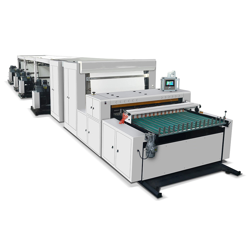 Servo controlled high-precision four feeding front conveyor vertical and horizontal cutting machine 